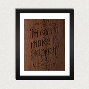 Personalized Quote Wood Engraved Sign Printable -..